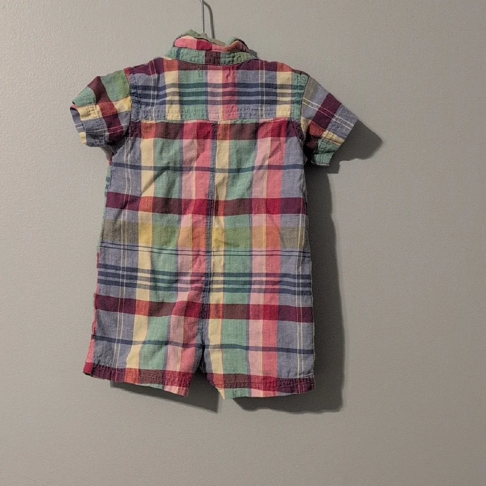 Ralph Lauren Plaid Multicolor Romper - Picture 3 of 3